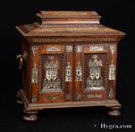 851CAB: Antique William IV fully fitted rosewood table cabinet of architectural form with secret opening Circa 1835
851CAB: Antique William IV fully fitted rosewood table cabinet of architectural form with secret opening Circa 1835