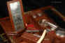 A Captains Box with secret drawers and compartments and accessories for dressing Circa 1800 Enlarge Picture